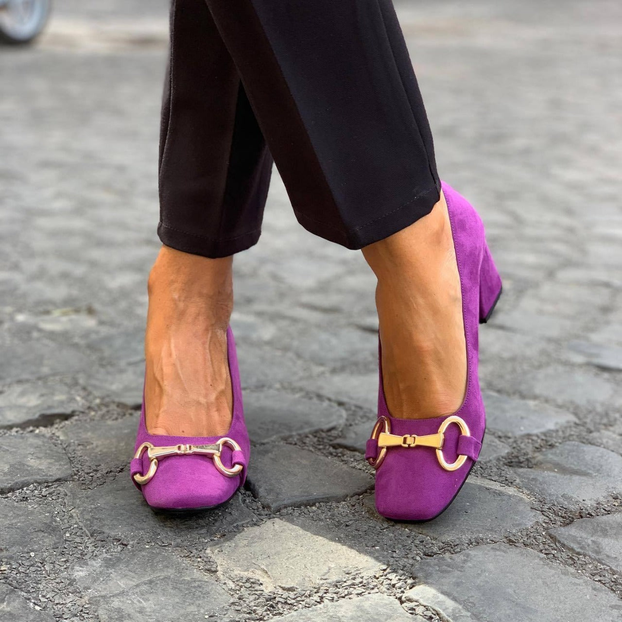 Trinity | Women's Block Heel Slip-On Pumps