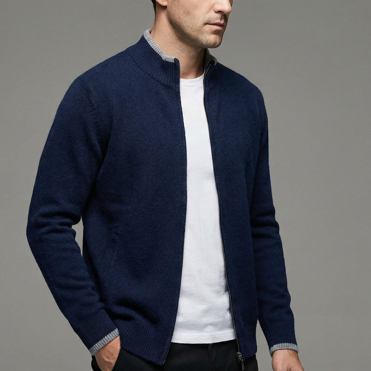 Victor | Men's Zip-Up Sweater