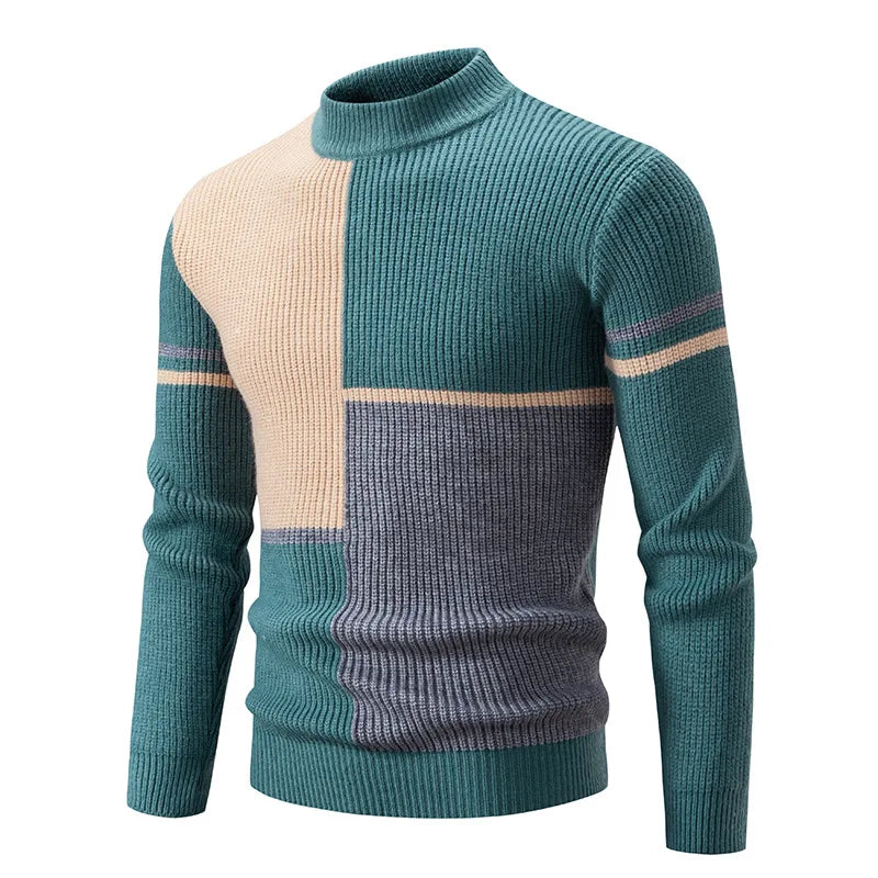 Vincent | Men's Color Block Pullover Sweater
