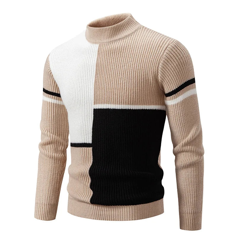 Vincent | Men's Color Block Pullover Sweater