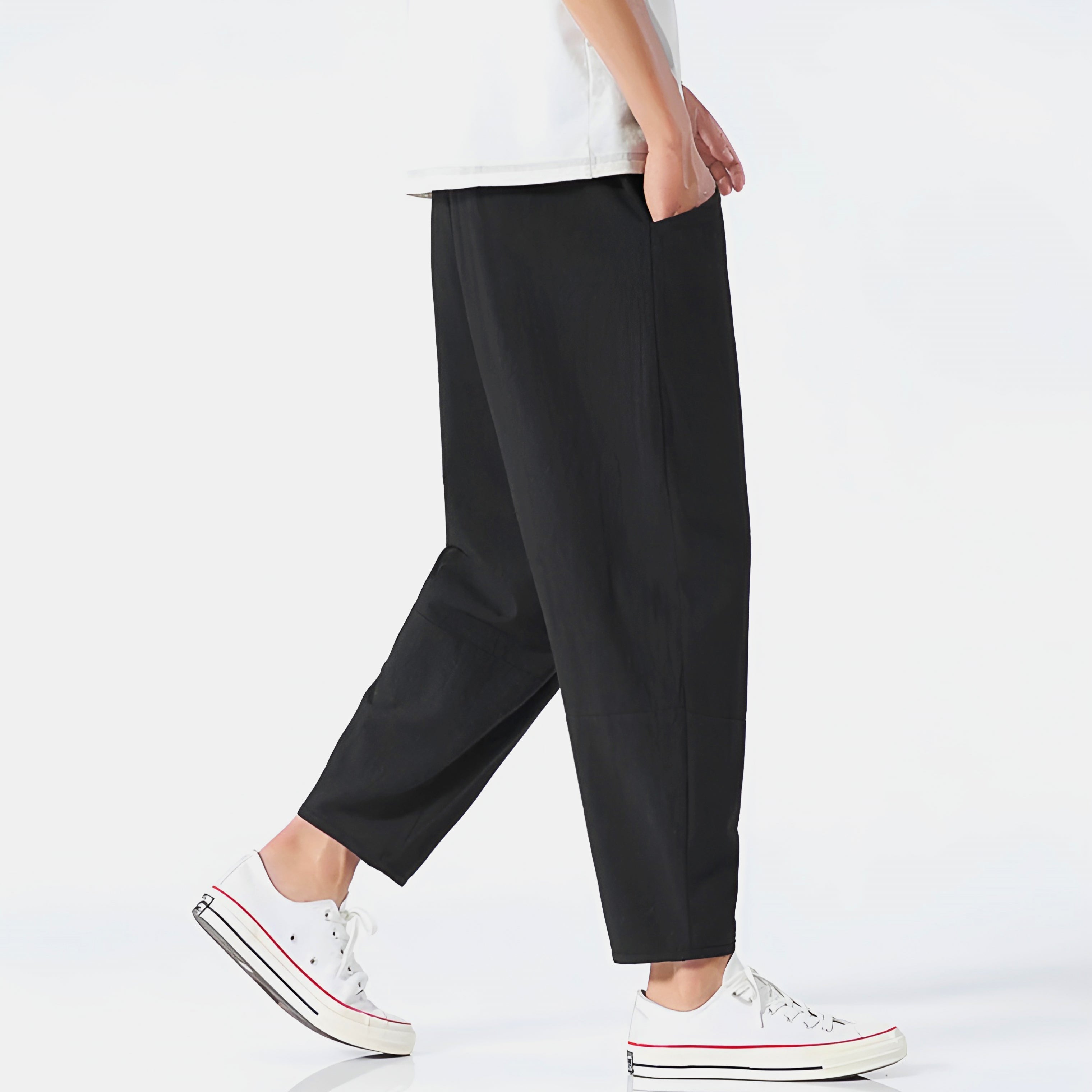 William | Men's Cropped Drawstring Pants