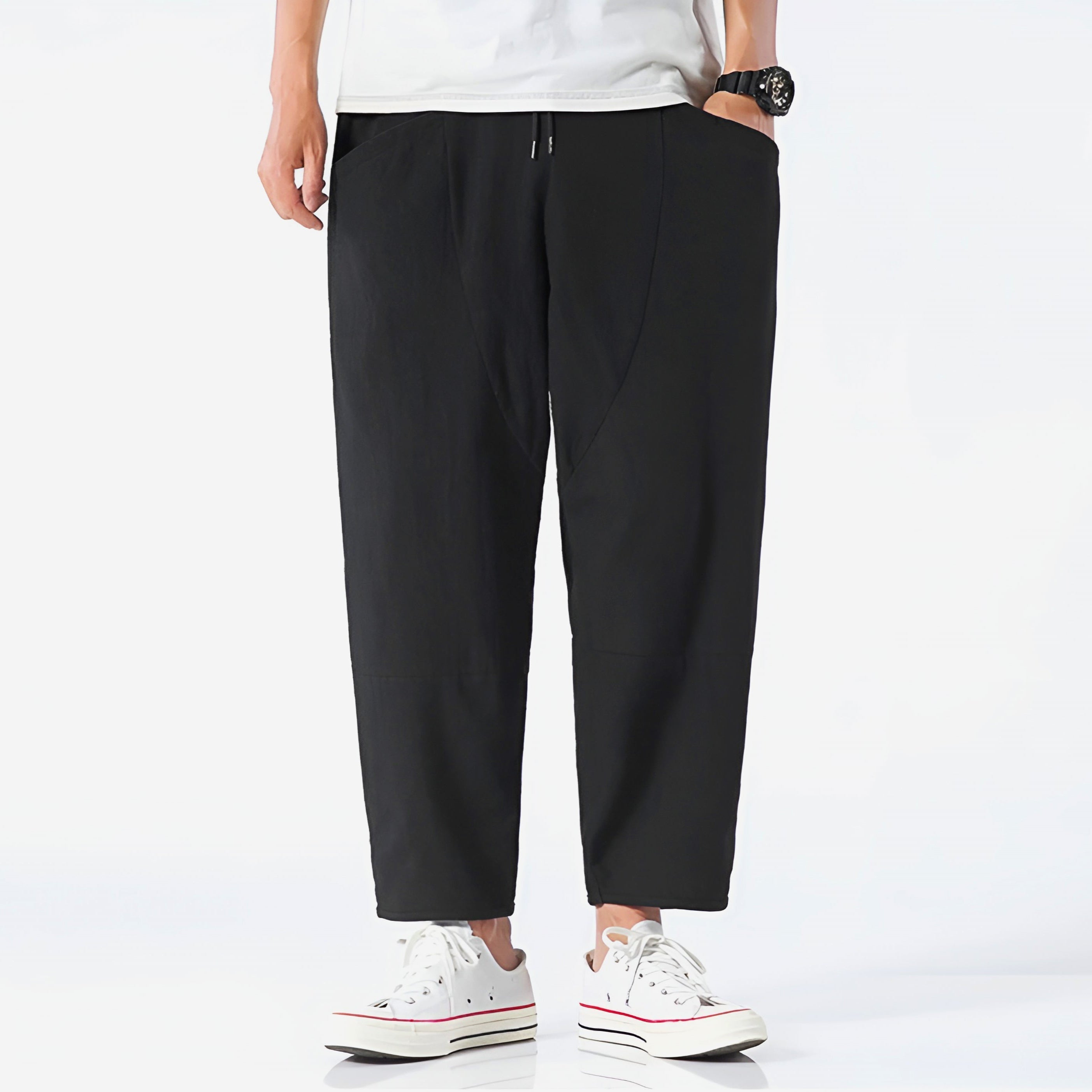 William | Men's Cropped Drawstring Pants