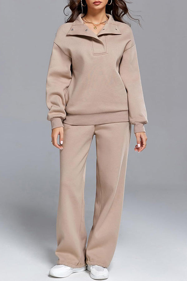 Zara | Women's Wide-Leg Relaxed Sweatpants Set