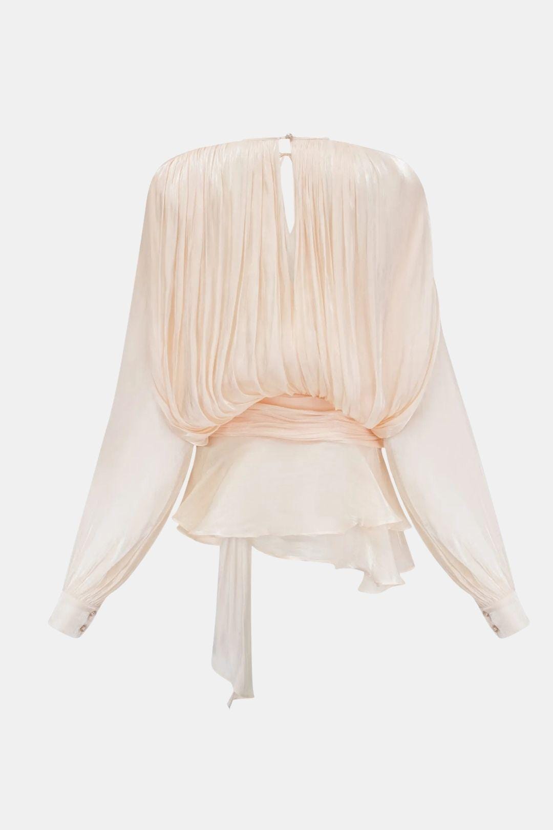 Zoe | Women's Tie Neck Long Sleeve Mini Dress